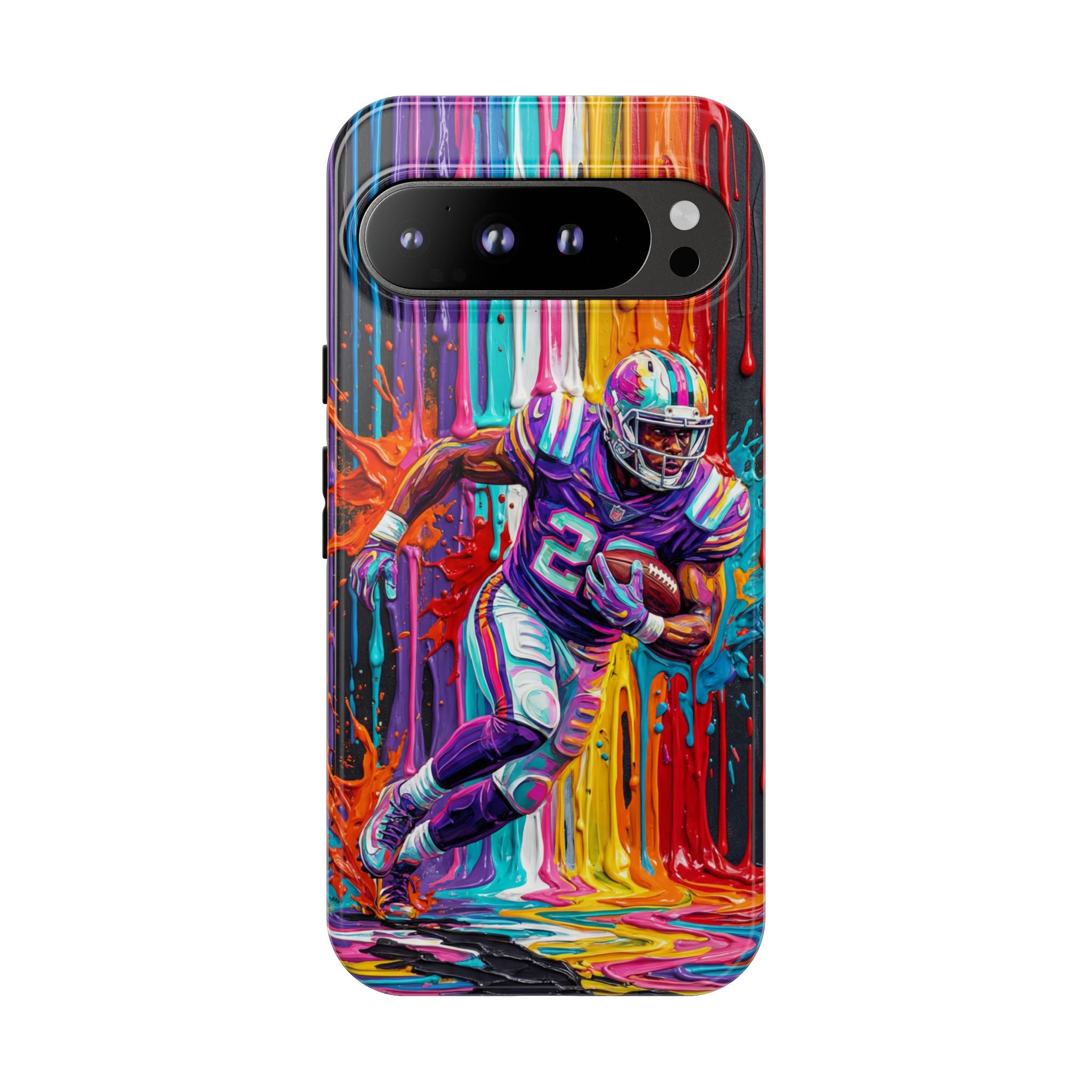 Vibrant American Football Runner Google Pixel Phone Case