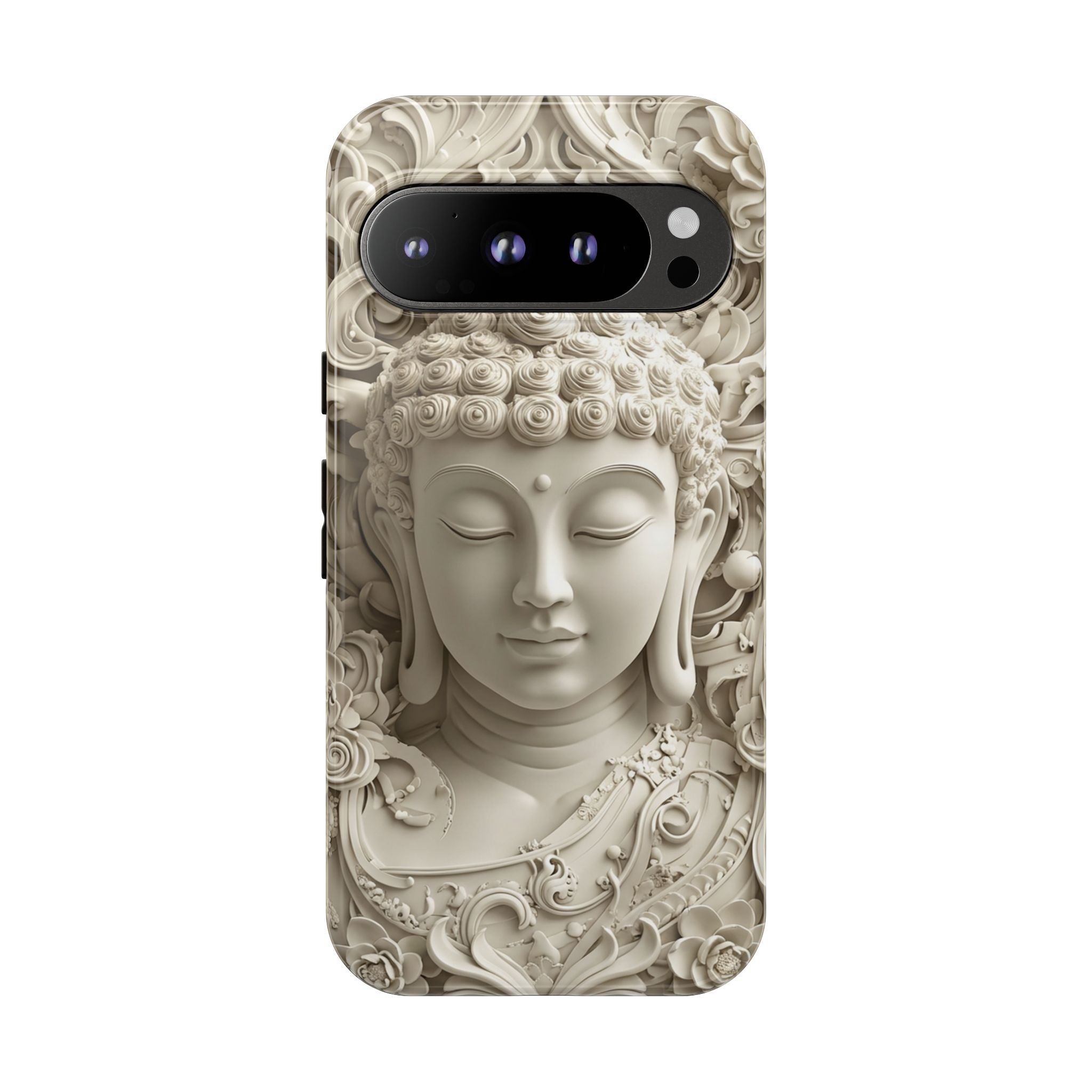 Buddha Relief Google Pixel Case — Serene Zen Protective Phone Cover