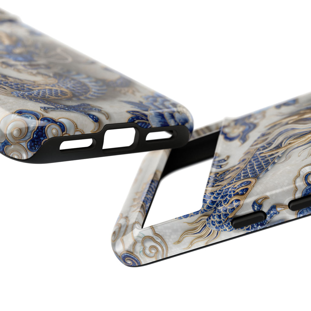Asian Zodiac Dragon Google Pixel Phone Case | Blue & White Porcelain Luxury Protective Case | Year of the Dragon Gift