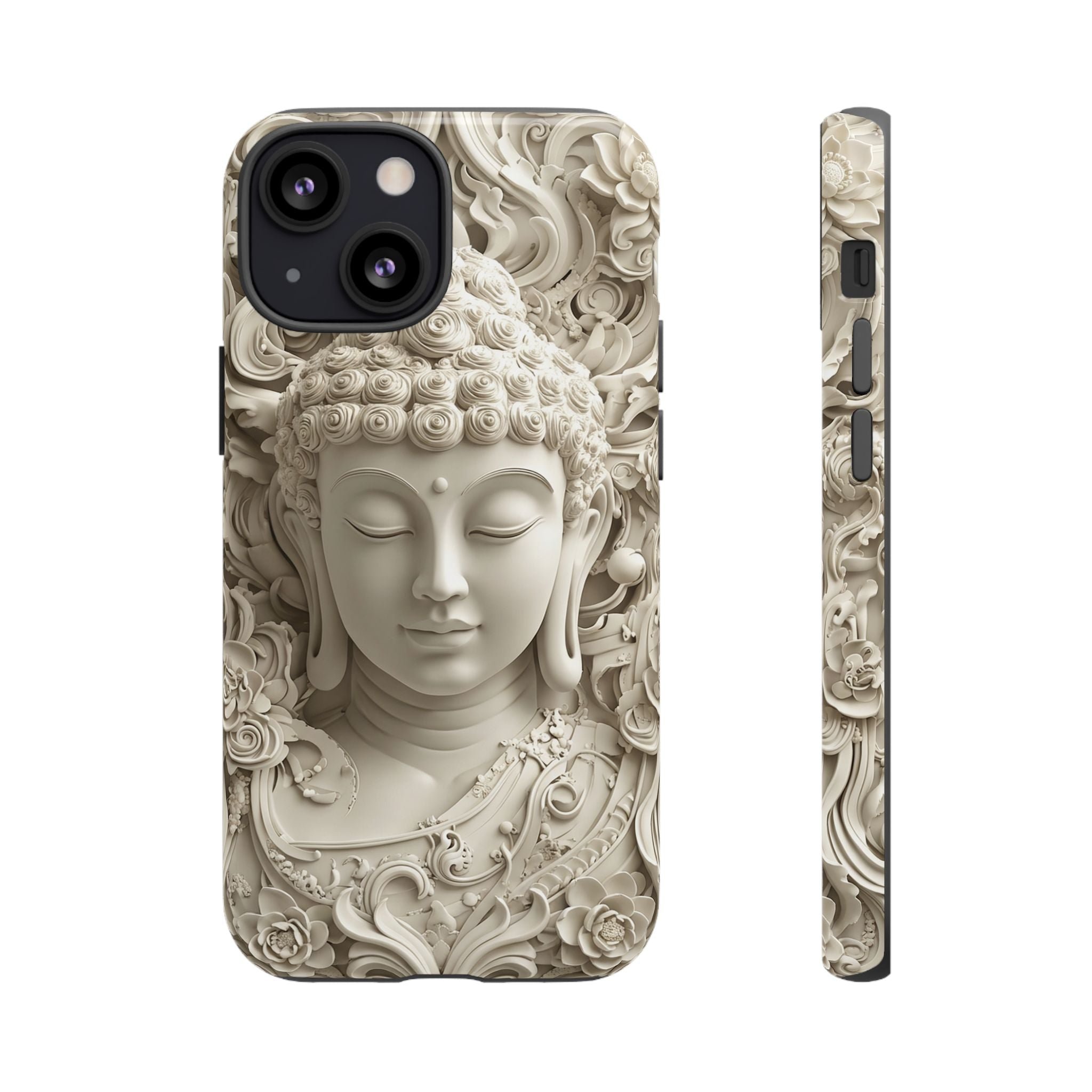 Buddha Relief iPhone Case — Serene Zen Protective Phone Cover