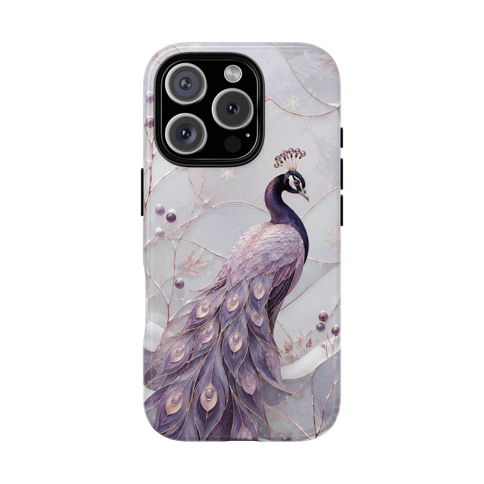 Peacock iPhone Case | Lavender Peacock iPhone Case
