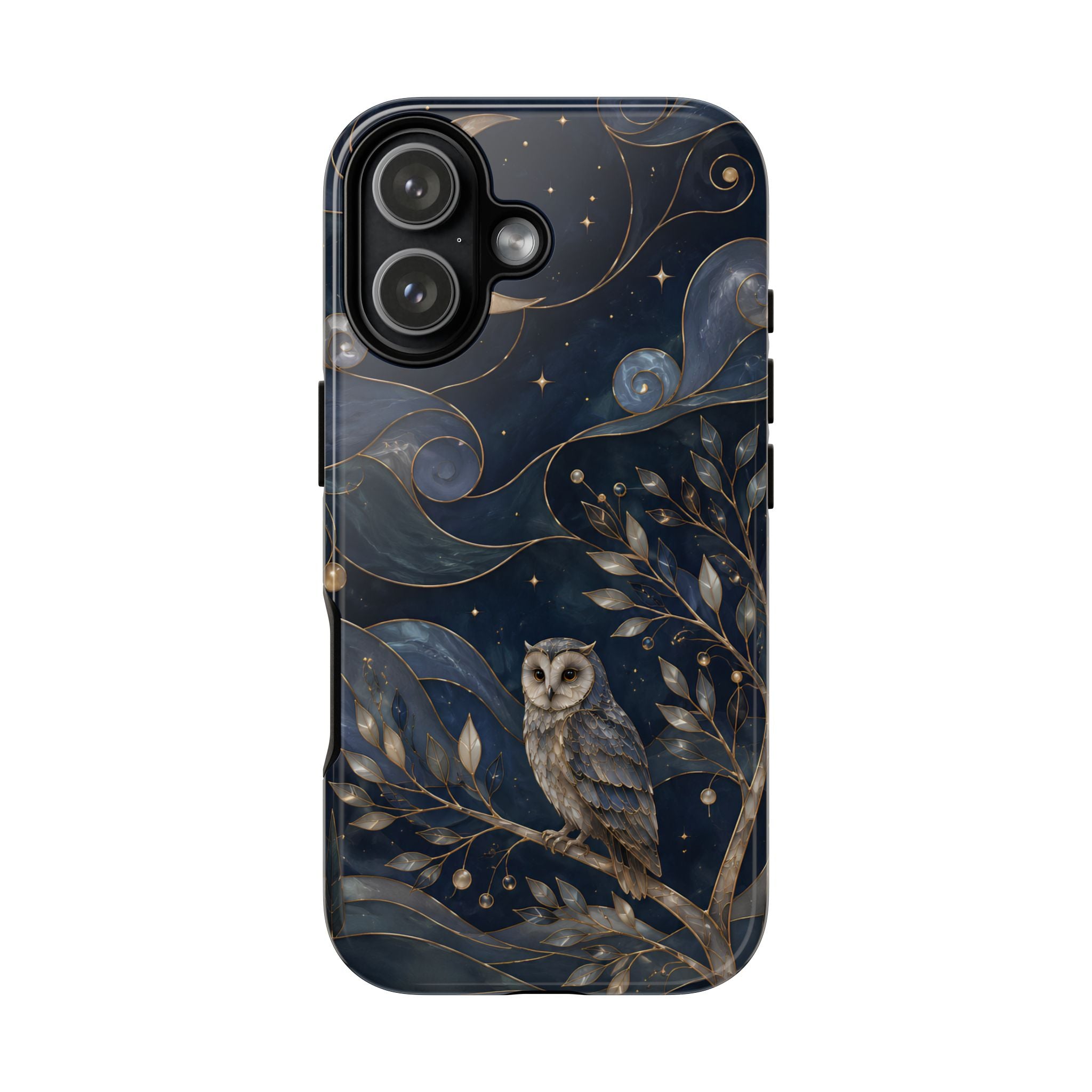 Barn Owl iPhone Case | Midnight Forest Art Cover