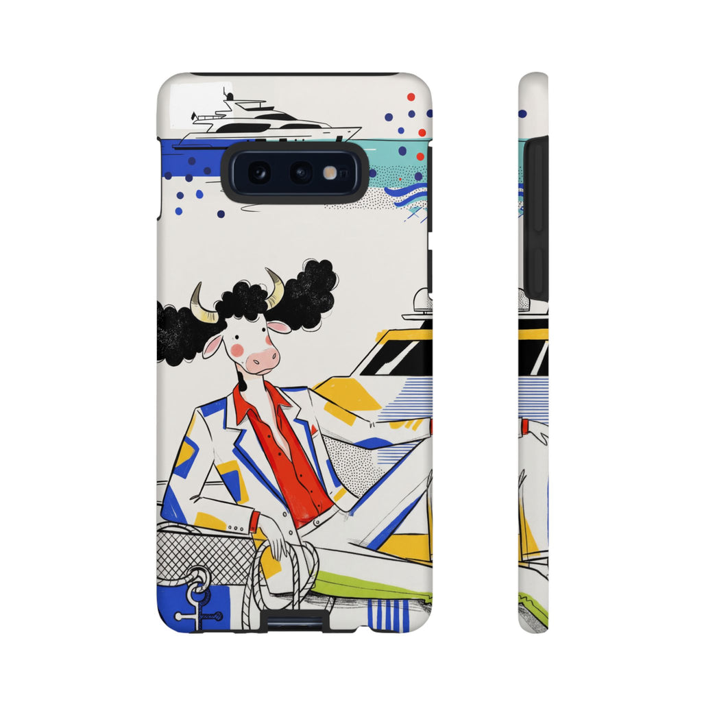 Nautical Cow Graphic Protective Samsung Galaxy Phone Case