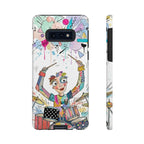 Drummer Boy Samsung Galaxy Phone Case | Colorful Cartoon Drum Kit Protective Cover