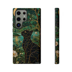 Black Cat Samsung Galaxy Phone Case | Enchanted Cat Art Cover