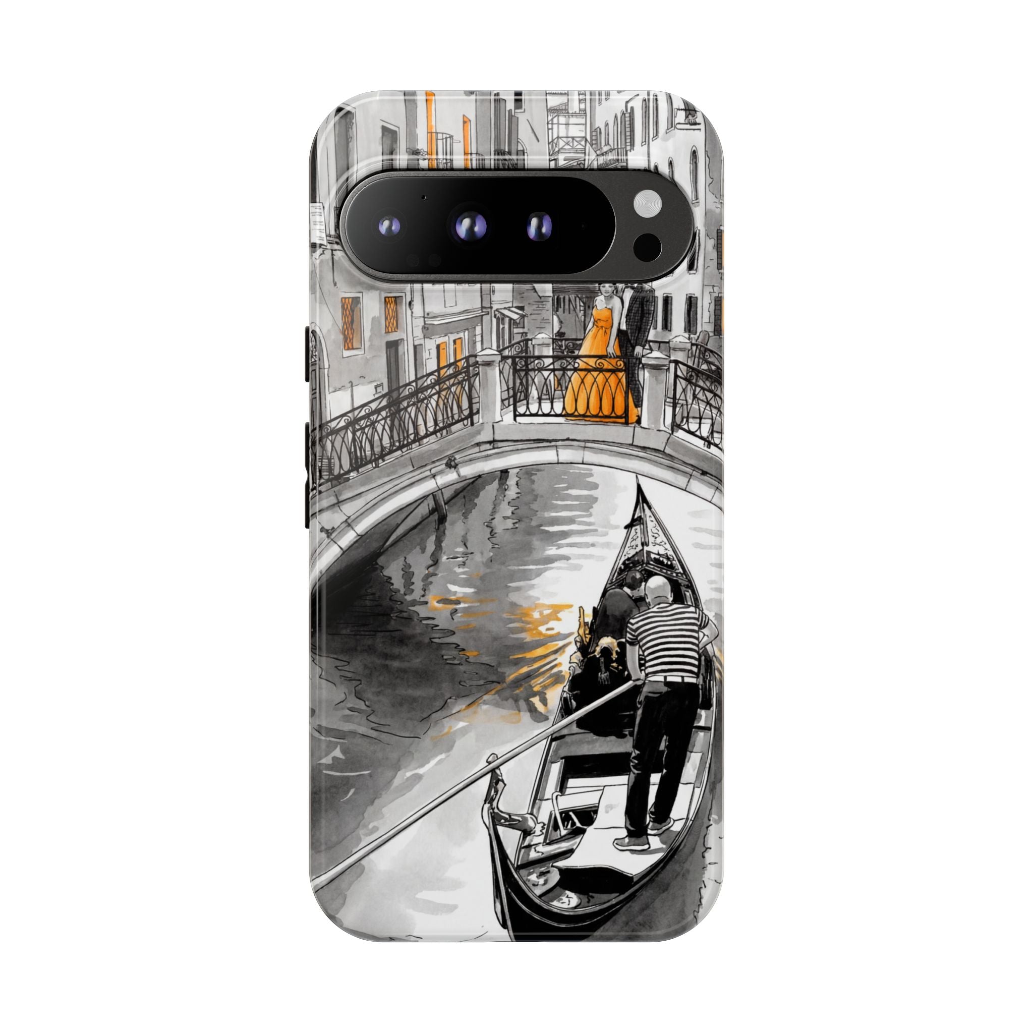 Venice Gondola Google Pixel Case | Romantic Canal Scene Protective Case