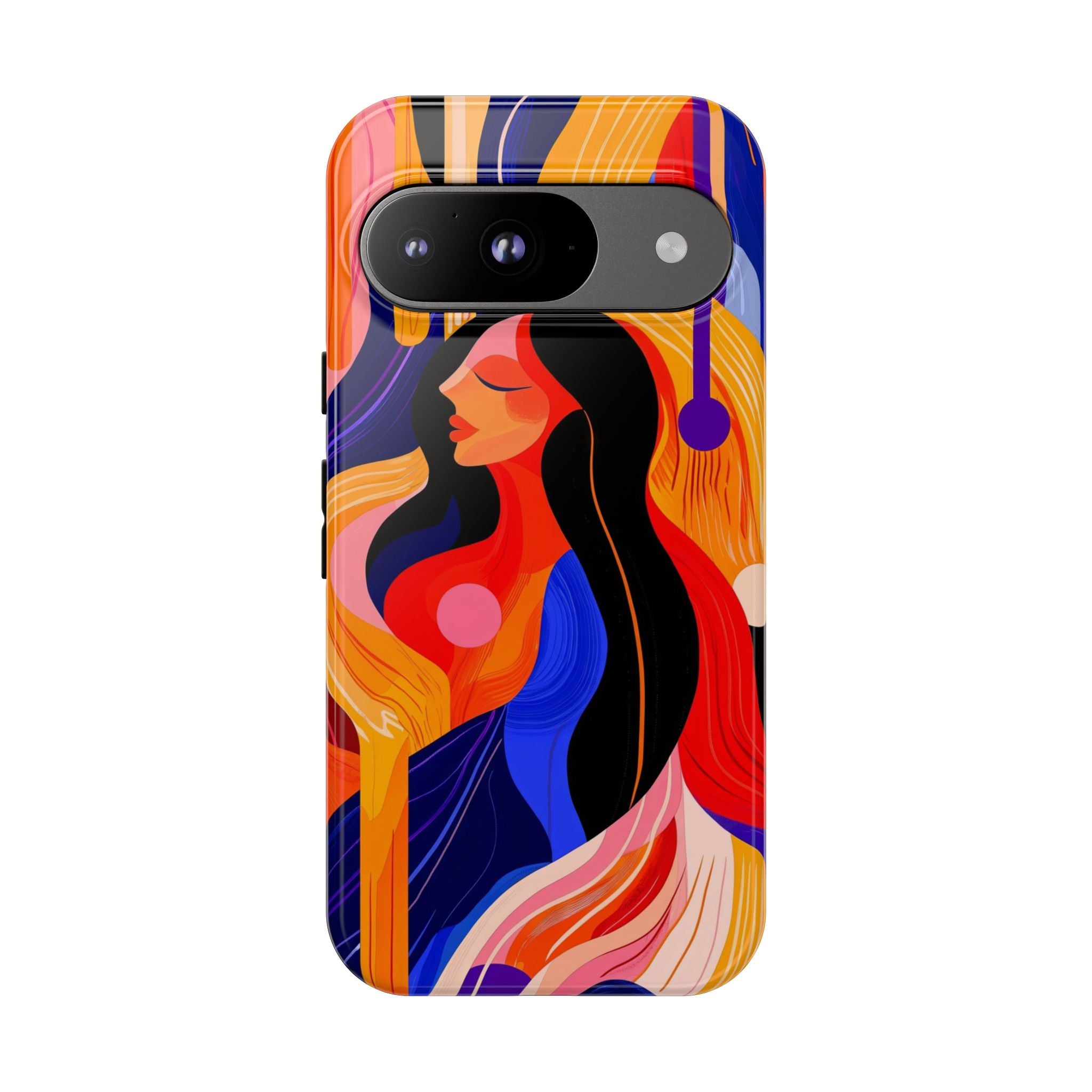 Abstract Colourful Woman Google Pixel Tough Case | Vibrant Artistic