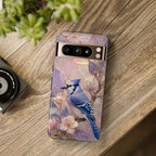 Blue Jay Google Pixel Phone Case | Bird Floral Phone Case