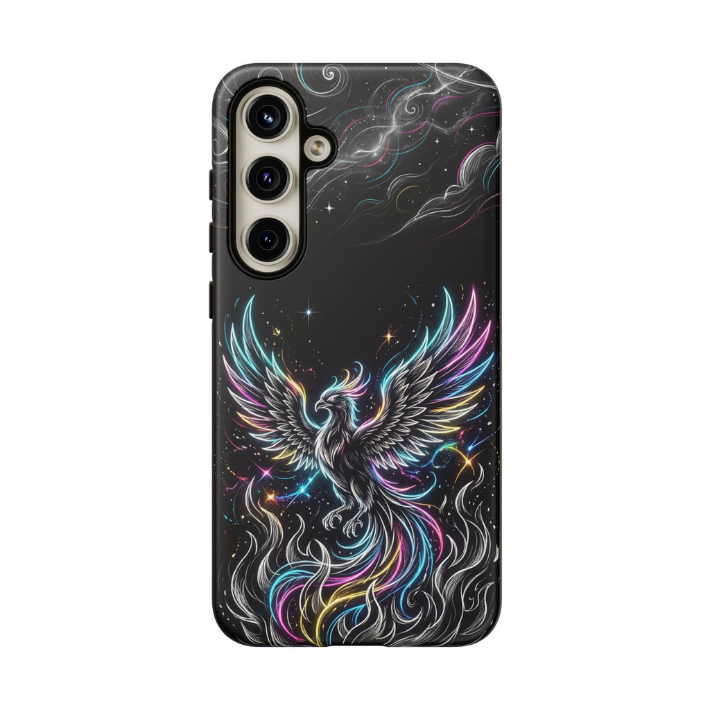 Colorful Neon Phoenix Tough Samsung Galaxy Phone Case