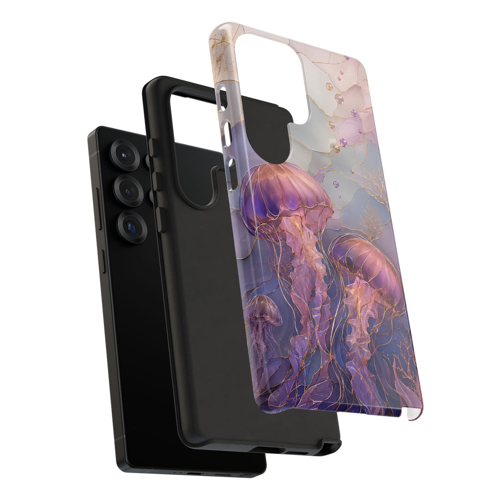 Jellyfish Samsung Galaxy Phone Case | Stained Glass Ocean Phone Case