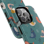 Colorful Bird iPhone Case | Cute Bird Pattern Cover