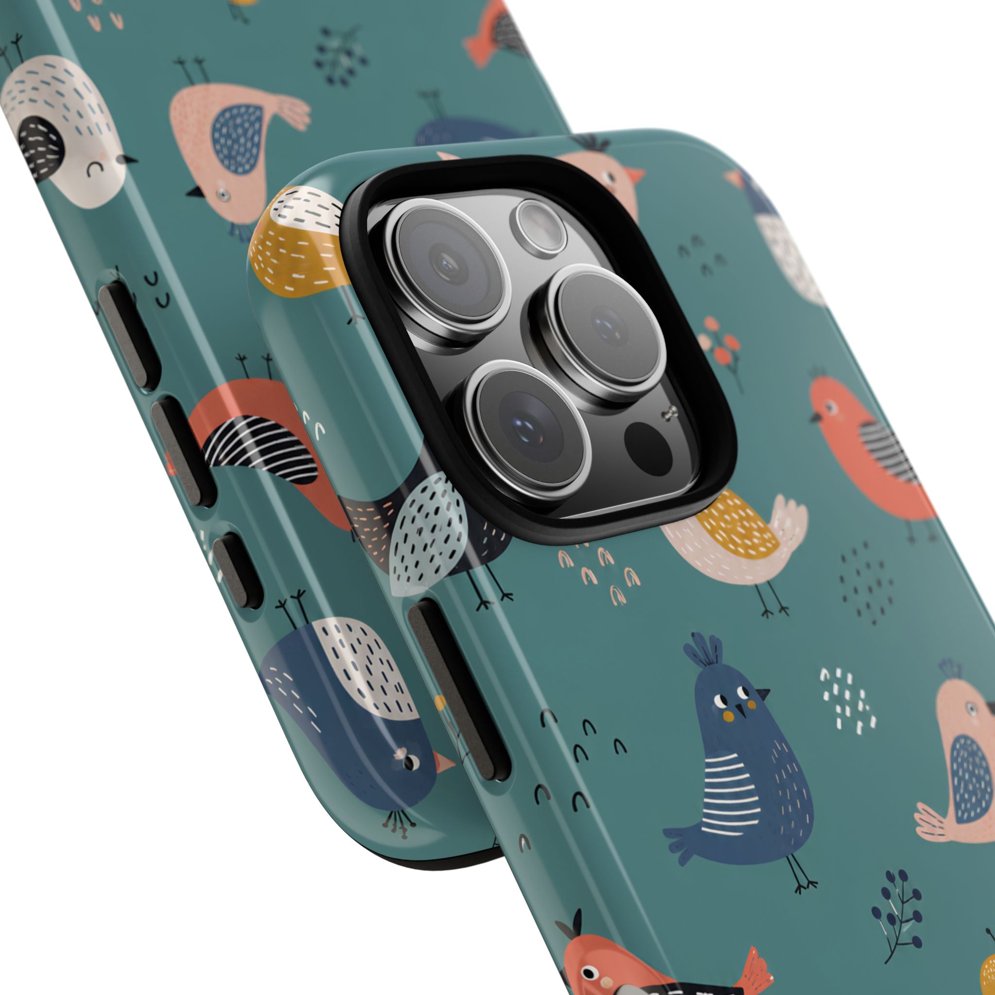 Colorful Bird iPhone Case | Cute Bird Pattern Cover