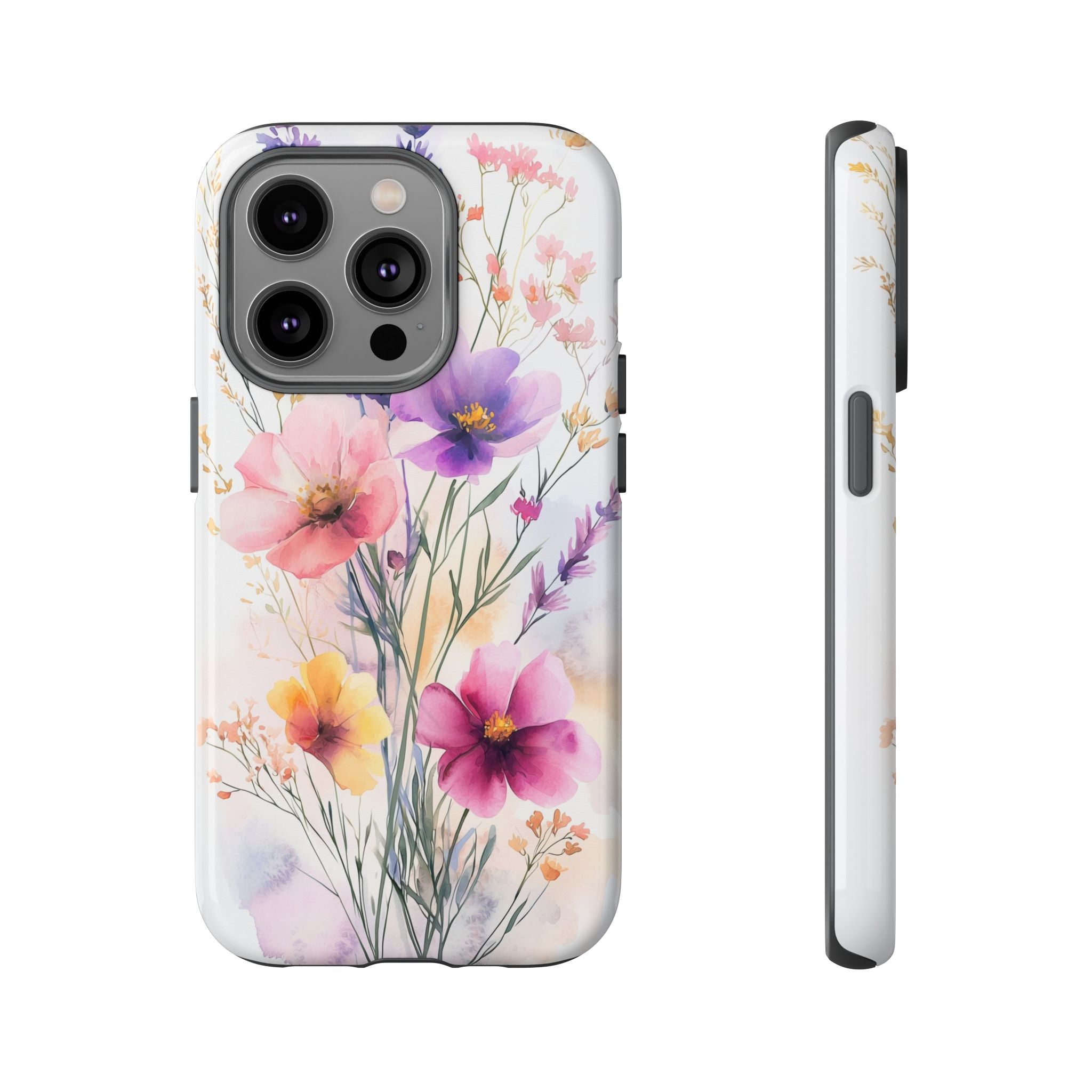 Floral Watercolour iPhone Case | Pastel Bouquet