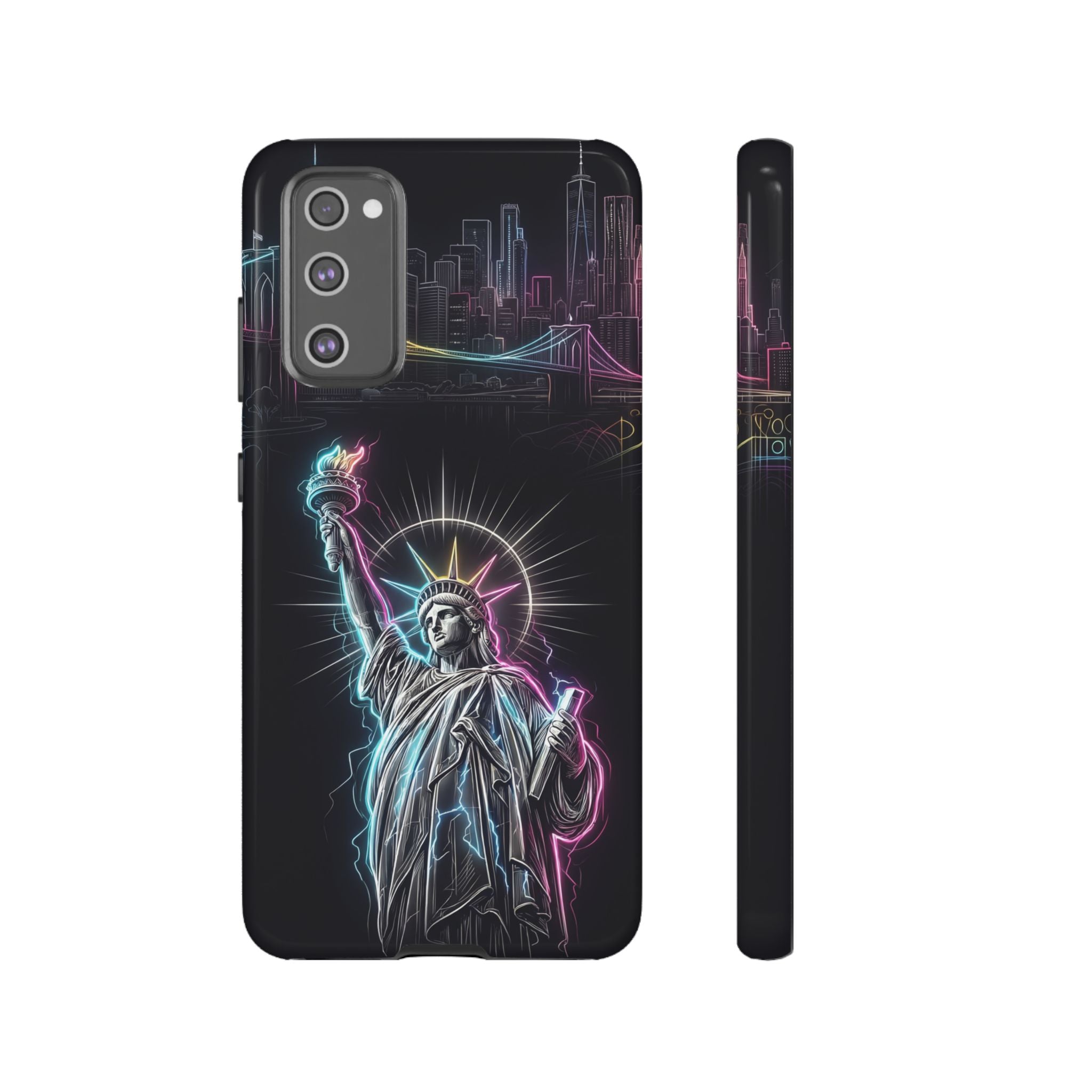 Neon Statue of Liberty Tough Samsung Galaxy Phone Case