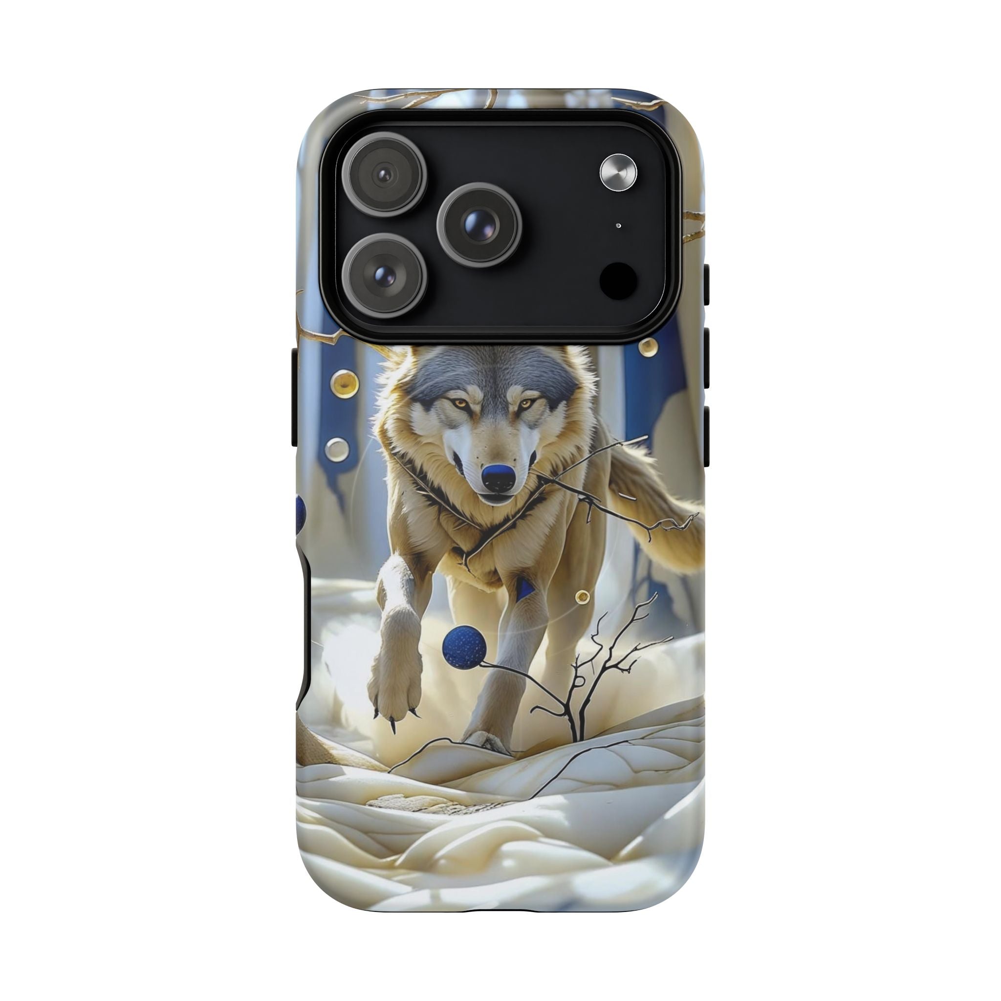 Wolf Running Tough MagSafe Protective iPhone Case