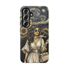 Van Gogh Night Sunflowers Samsung Galaxy Phone Case | Chic Woman Art