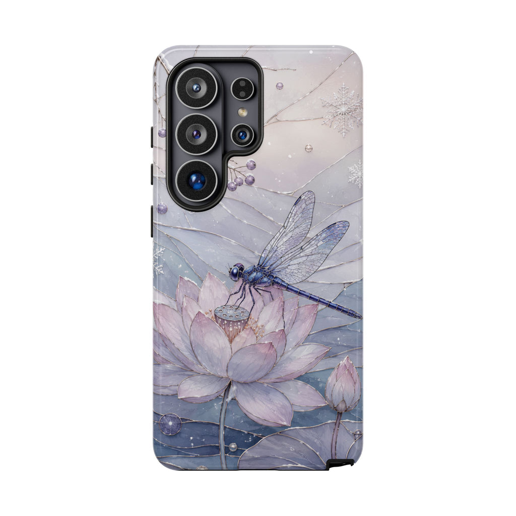 Lotus Dragonfly Samsung Galaxy Phone Case | Water Lily Phone Case