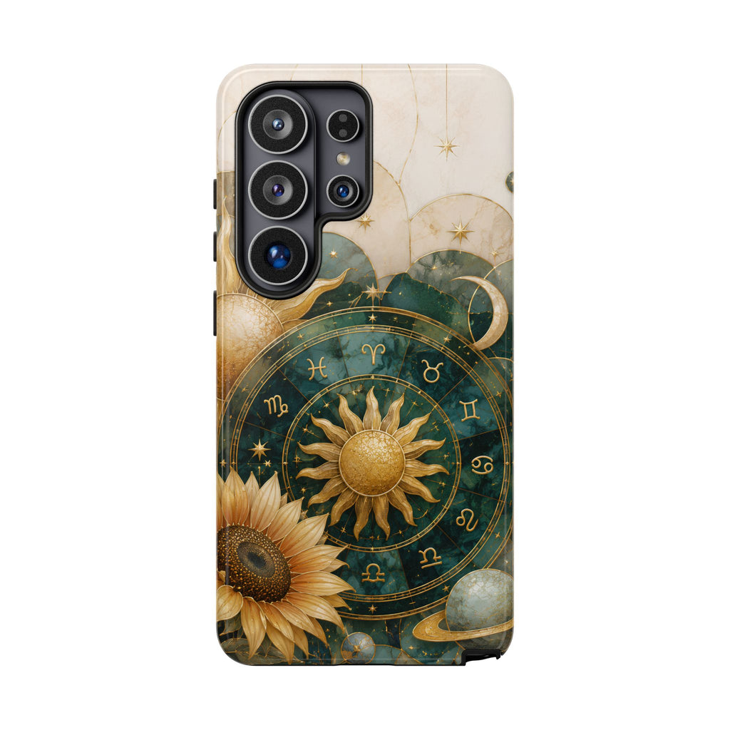Celestial Sun Samsung Galaxy Phone Case | Zodiac Wheel Phone Case