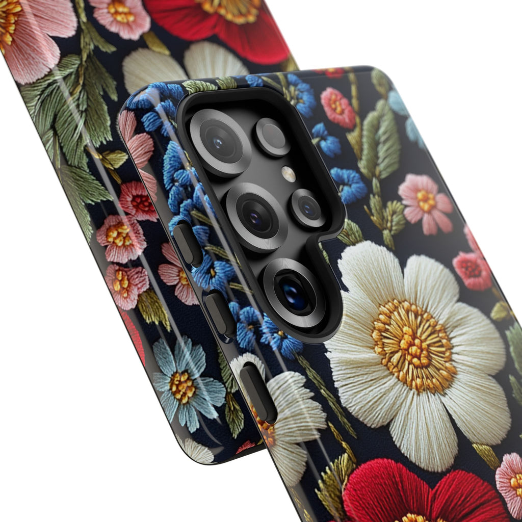 Floral Embroidered Garden Samsung Galaxy Case