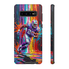 Vibrant American Football Runner Samsung Galaxy Phone Case