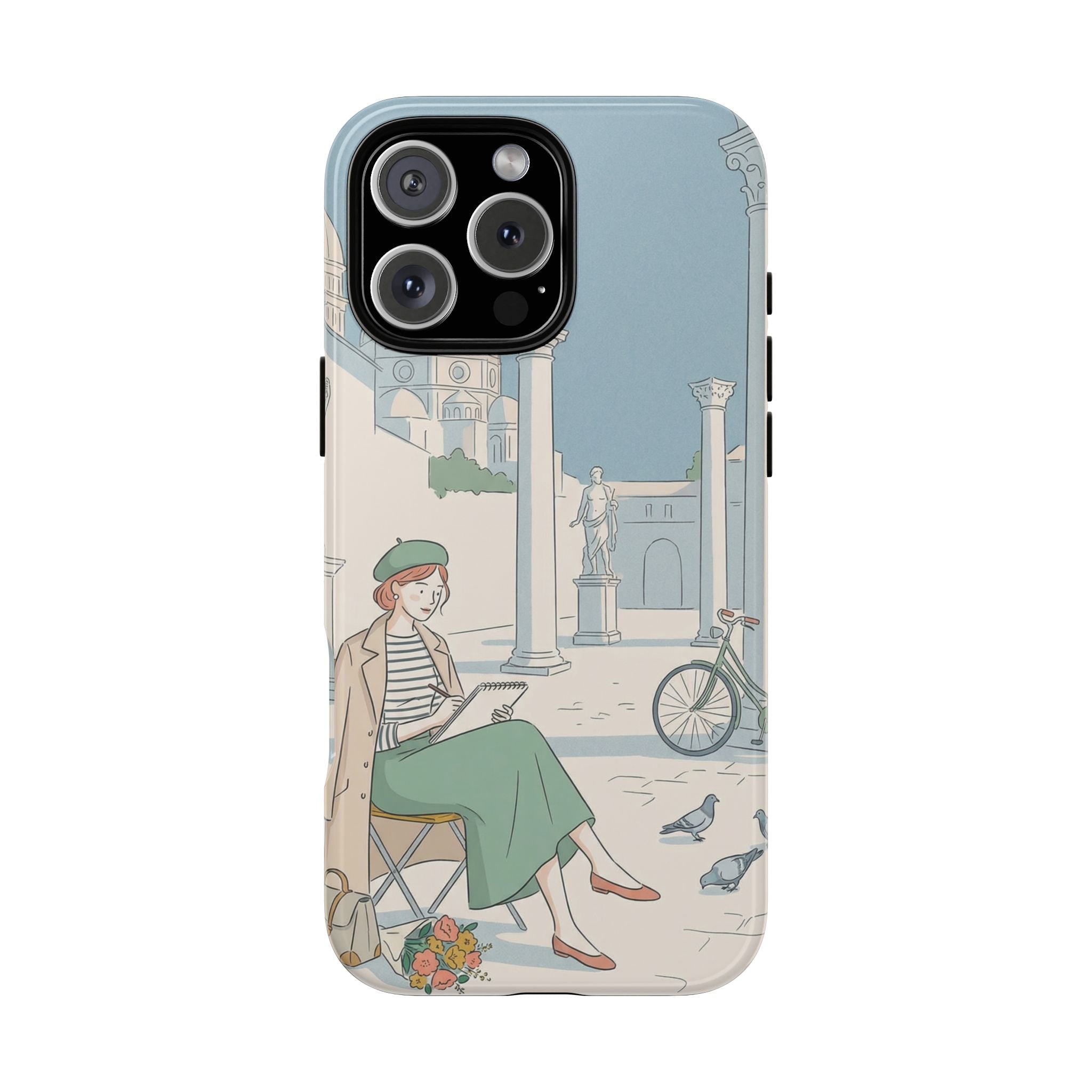 Florence Art Aesthetic iPhone Case | Renaissance Italy Travel Illustration