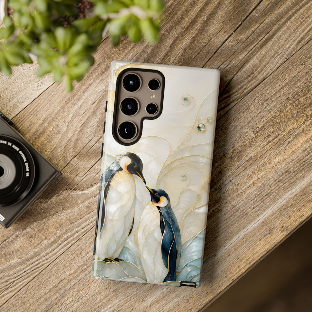 Penguin Samsung Galaxy Phone Case | Cute Penguin Couple Phone Case