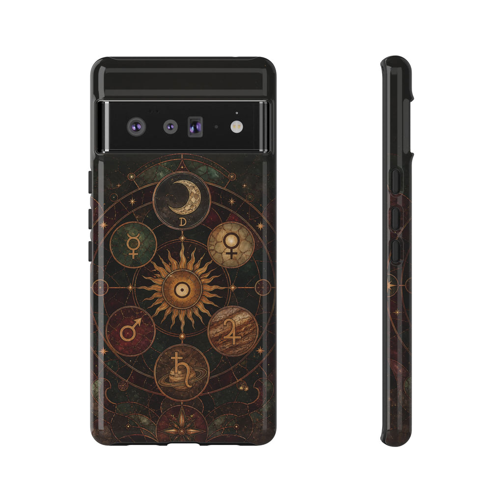 Antique Astrology Google Pixel Phone Case | Celestial Chart Phone Case