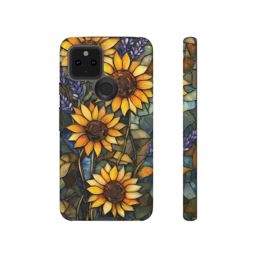 Sunflower Stained Glass Tough Google Pixel Case