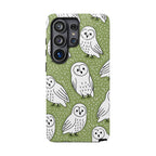 Barn Owl Samsung Galaxy Phone Case | Woodland Owl Pattern Cover