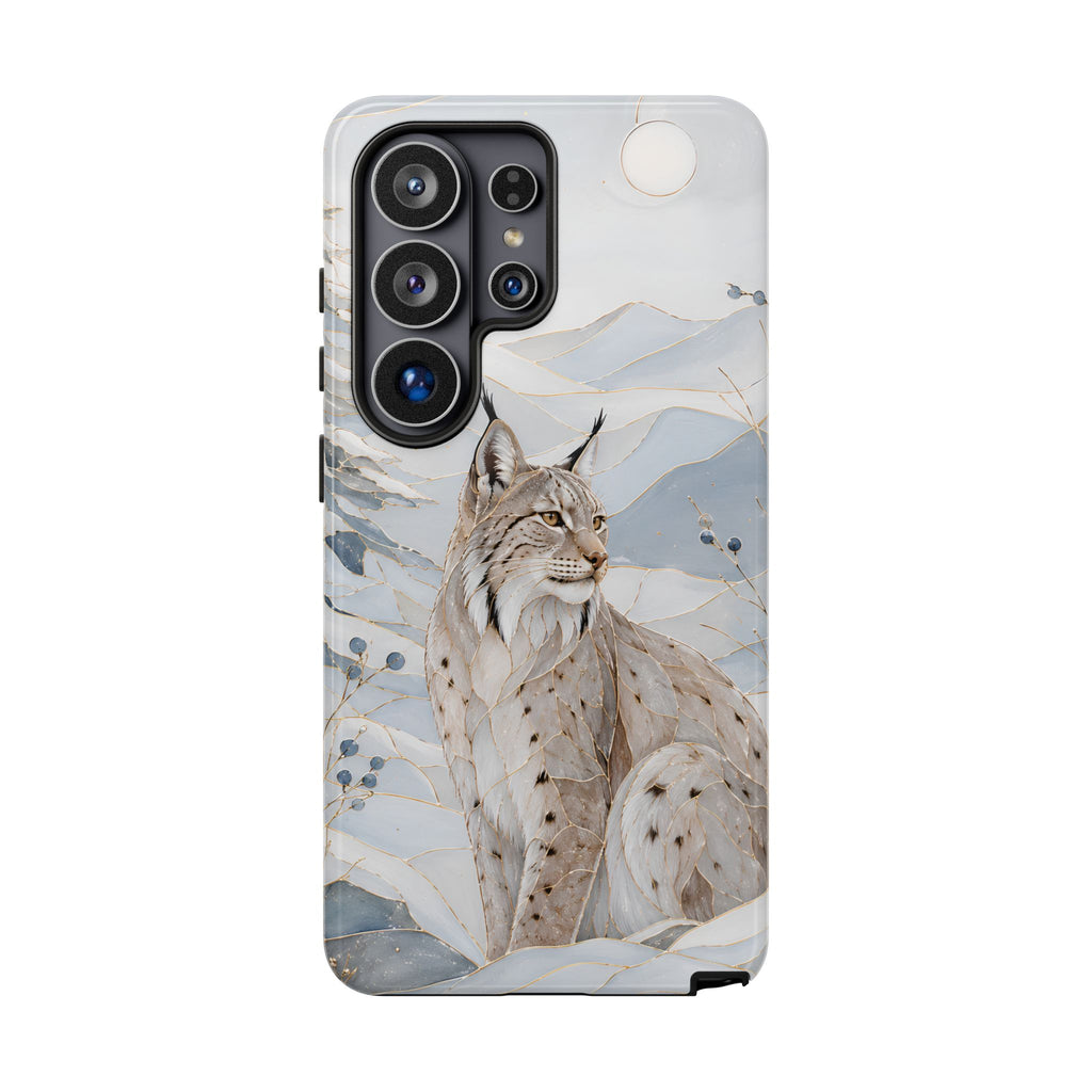 Lynx Samsung galaxy Phone Case | Winter Mountain Phone Case