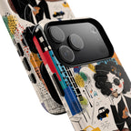 Paris Cafe Chic MagSafe iPhone Case | Stylish Woman Illustration iPhone Cover