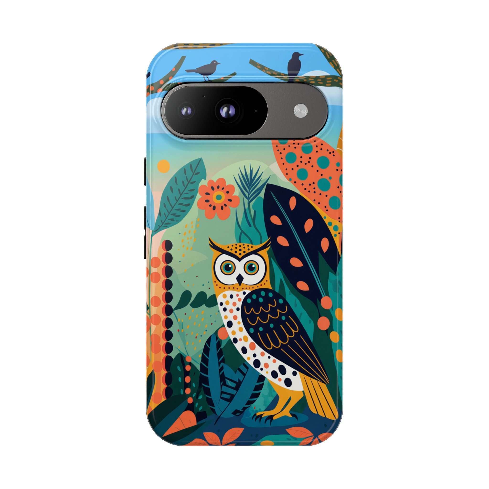 Botanical Forest Colourful Owl Google Pixel Phone Case