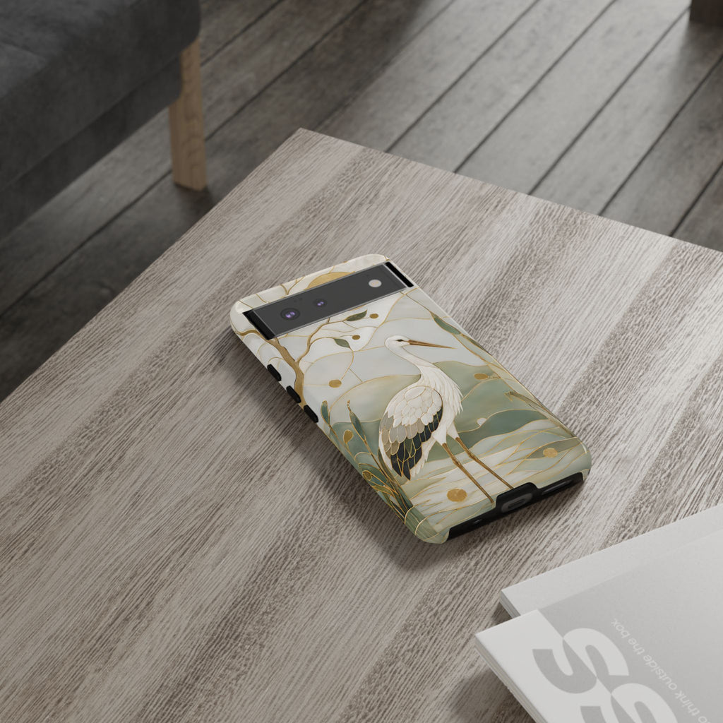 Heron Google Pixel Phone Case | Coastal Bird Phone Case