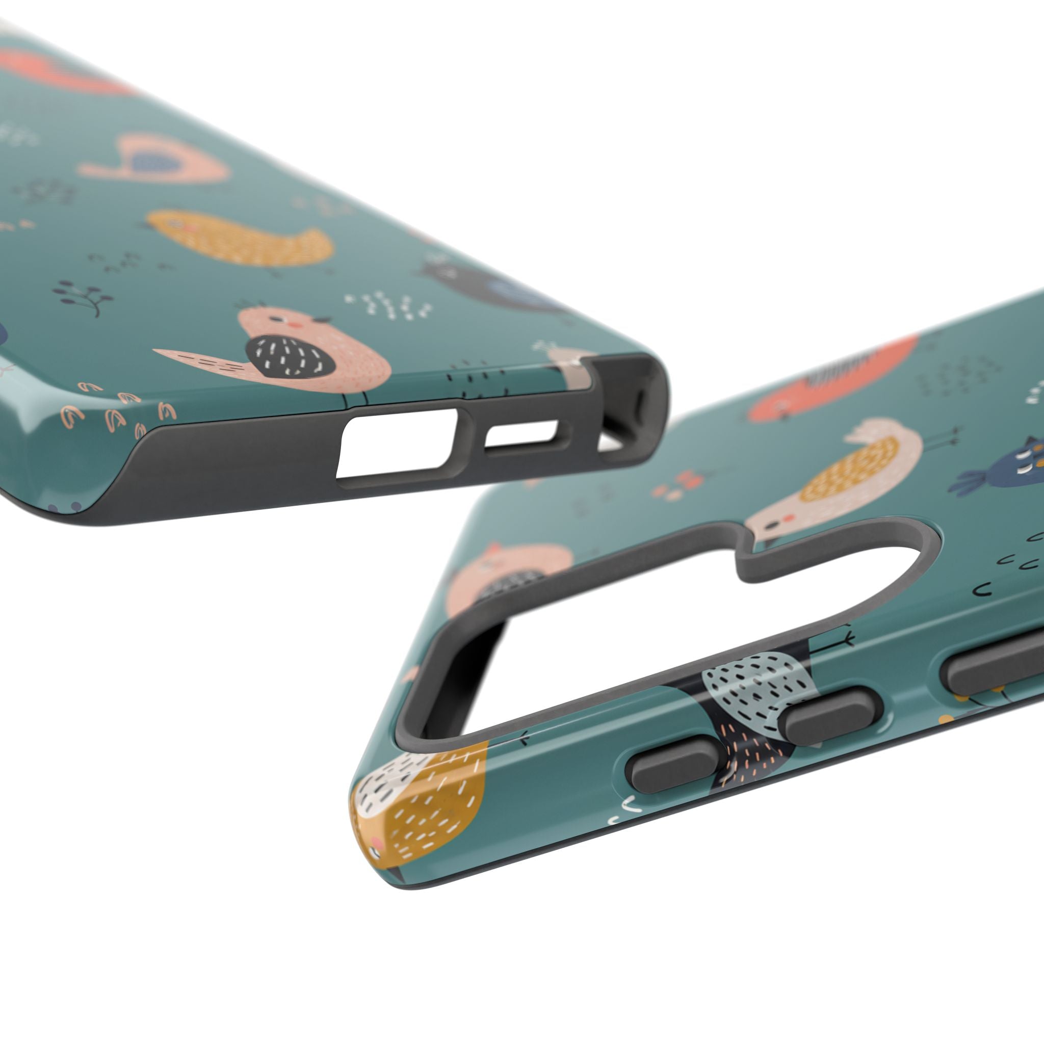 Colorful Bird Samsung Galaxy Phone Case | Cute Bird Pattern Cover