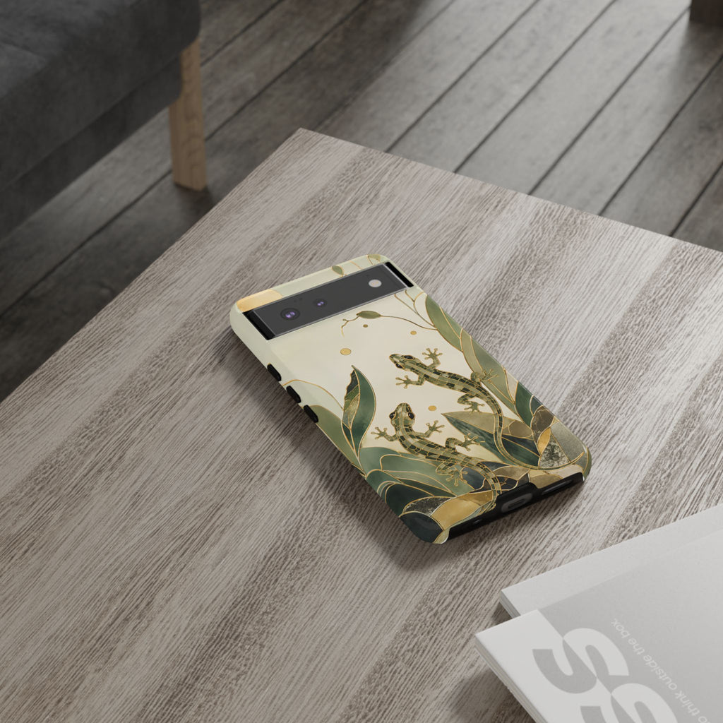 Lizard Botanical Google Pixel Phone Case | Gecko Phone Case