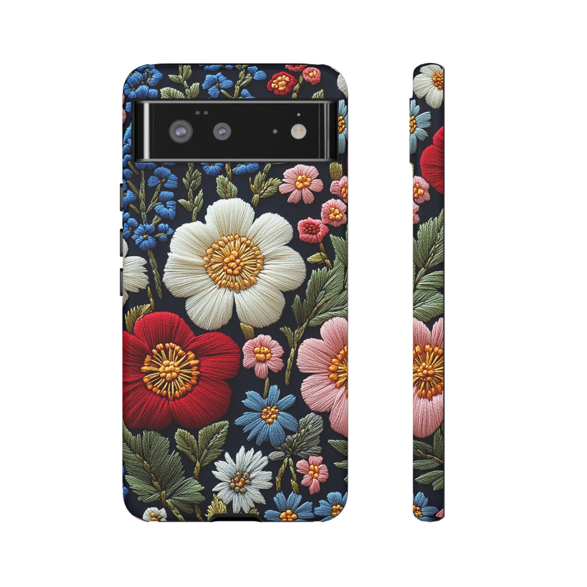 Floral Embroidered Garden Google Pixel Case