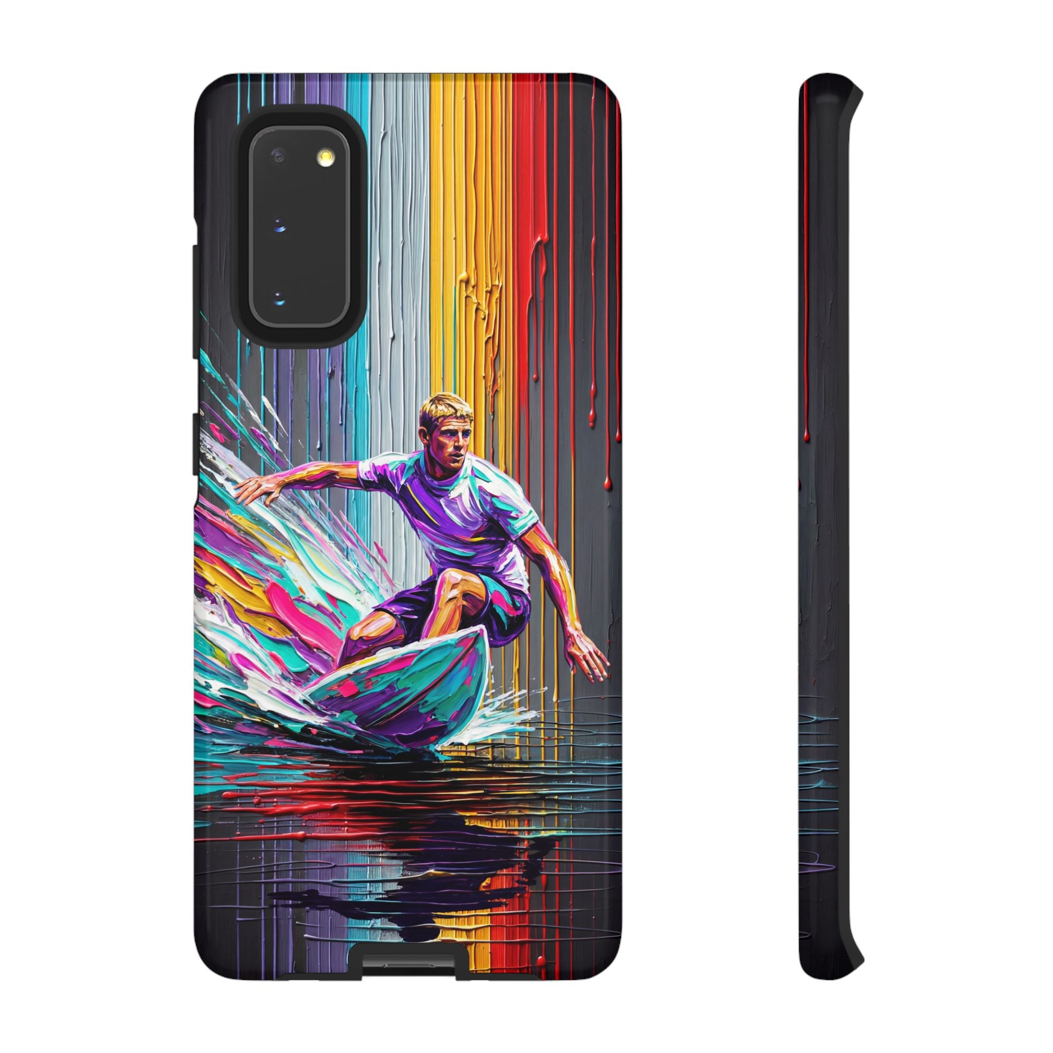 Surfing Rainbow Tough Samsung Galaxy Phone Case