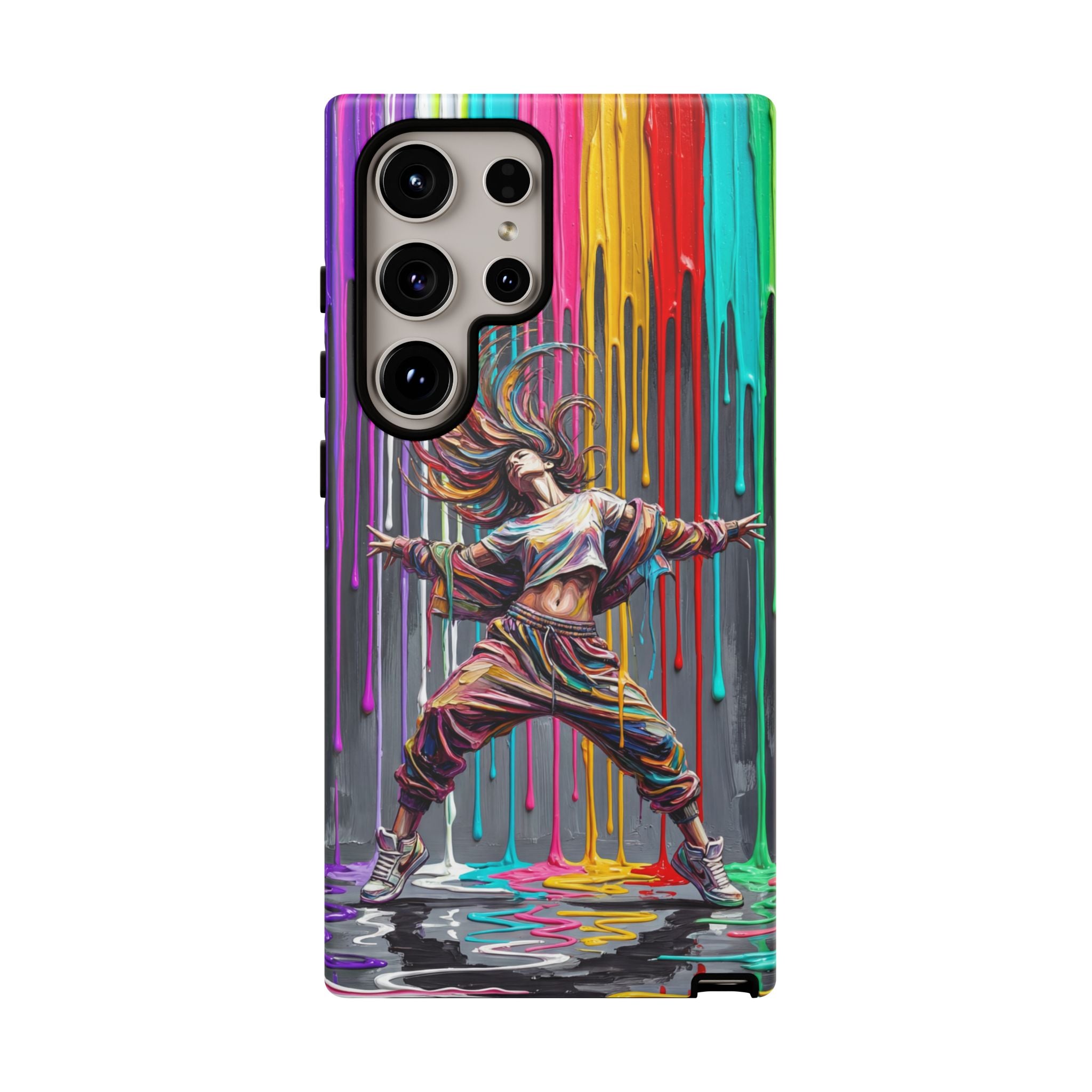 Samsung Galaxy Phone Case | Colorful Street Dance Drip Design
