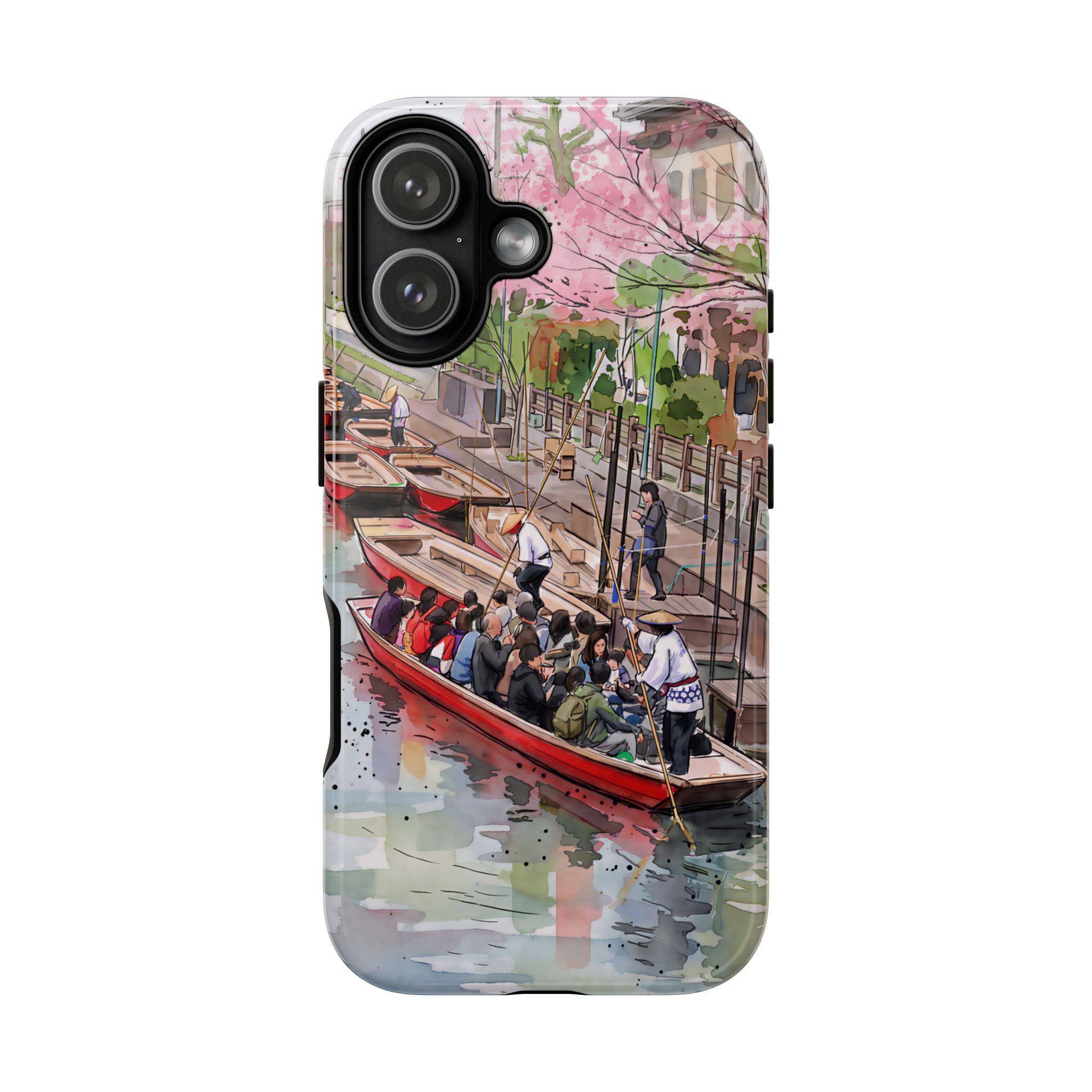 Japan Canal Boat Serenity | Art iPhone Case