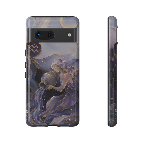 Aquarius Zodiac Google Pixel Phone Case | Celestial Astrology Gift