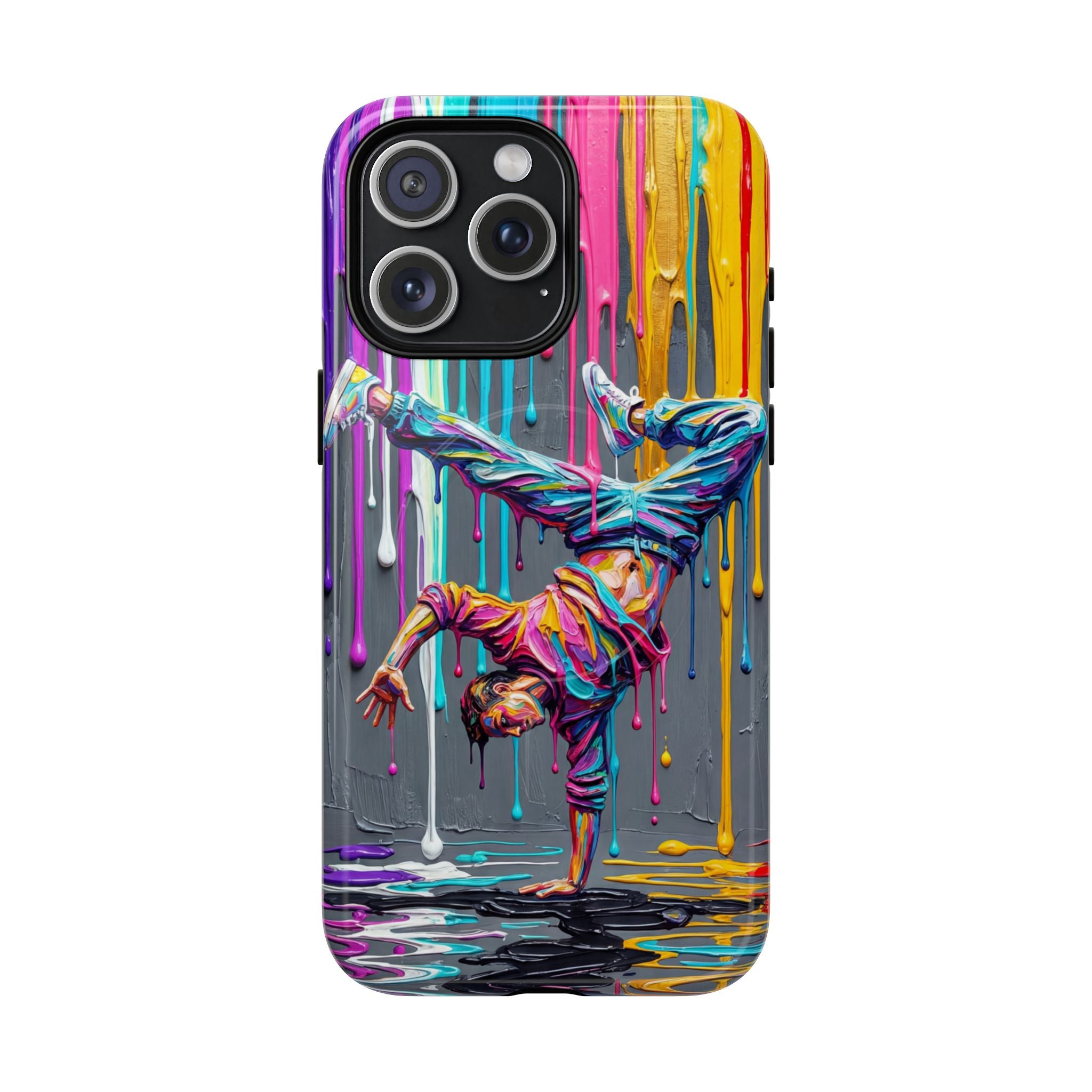Colorful Breakdancer Graffiti Tough MagSafe Phone Case