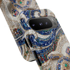 Sea Turtle Mosaic Google Pixel Phone Case – Decorative Ocean Art Protective Case