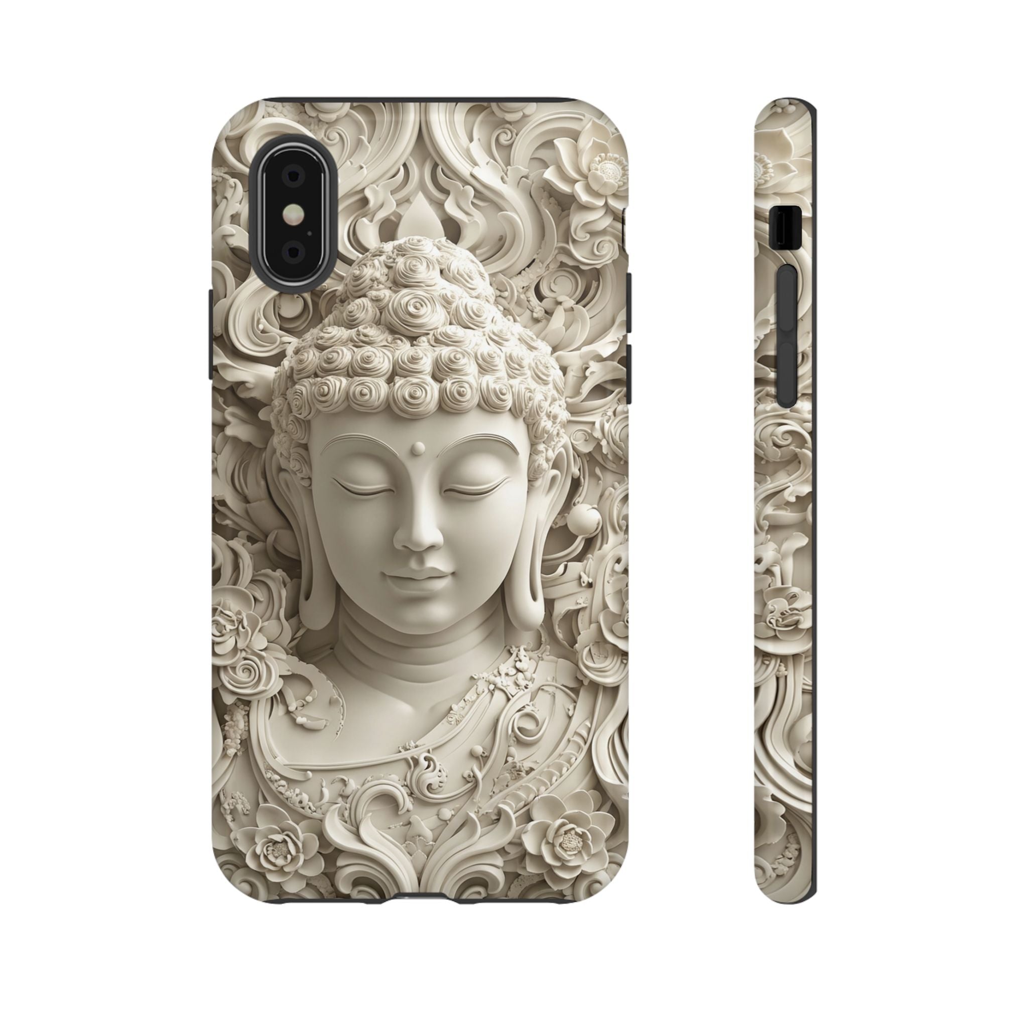 Buddha Relief iPhone Case — Serene Zen Protective Phone Cover