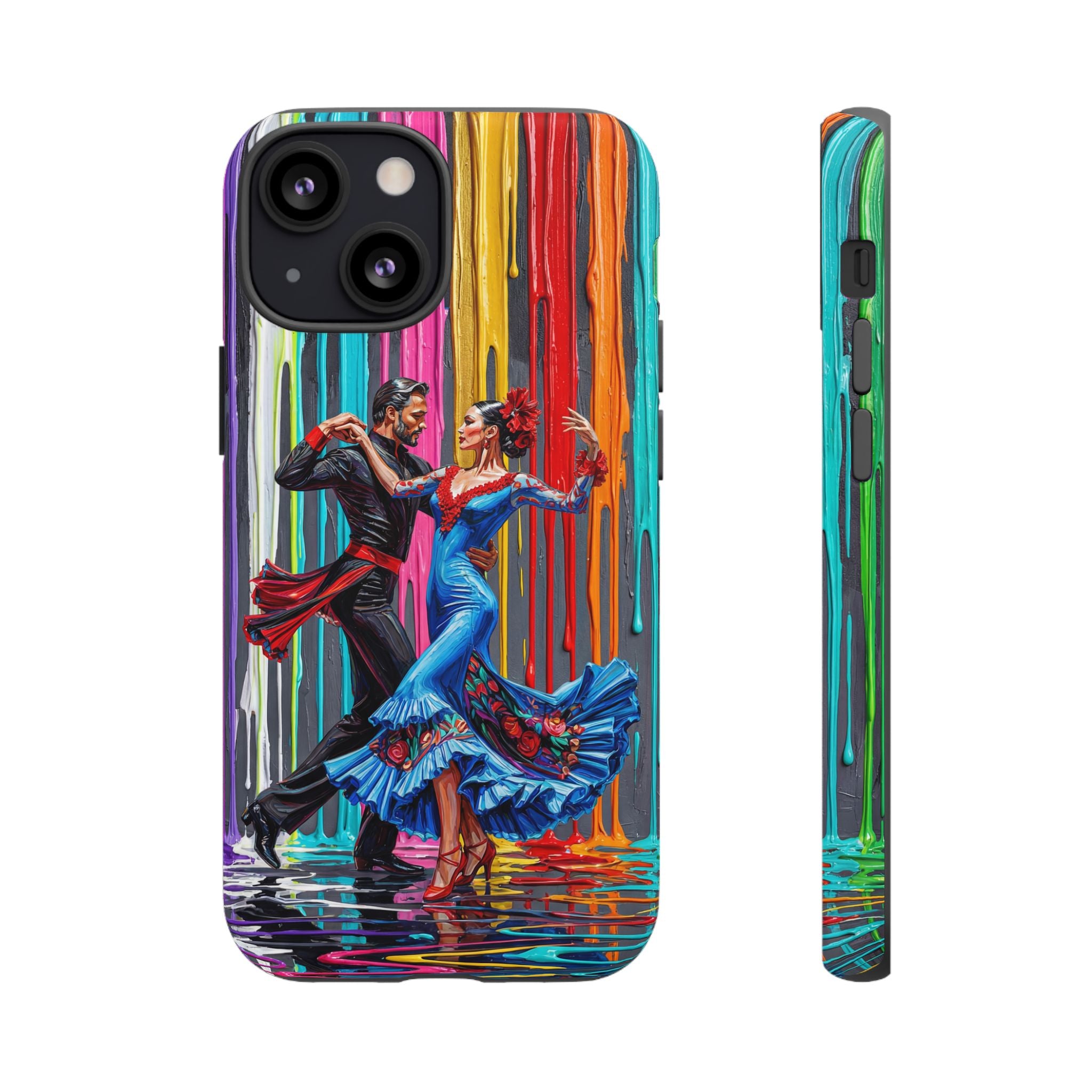 Colorful Tango iPhone Case | Vibrant Dancing Couple Art Protection