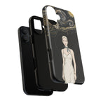 Starry Night Fashion MagSafe iPhone Case | Elegant Woman Illustration