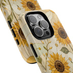 Sunflower iPhone Case | Stained Glass Floral iPhone Case