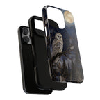 Owl Moon iPhone Case | Woodland Forest Night Art