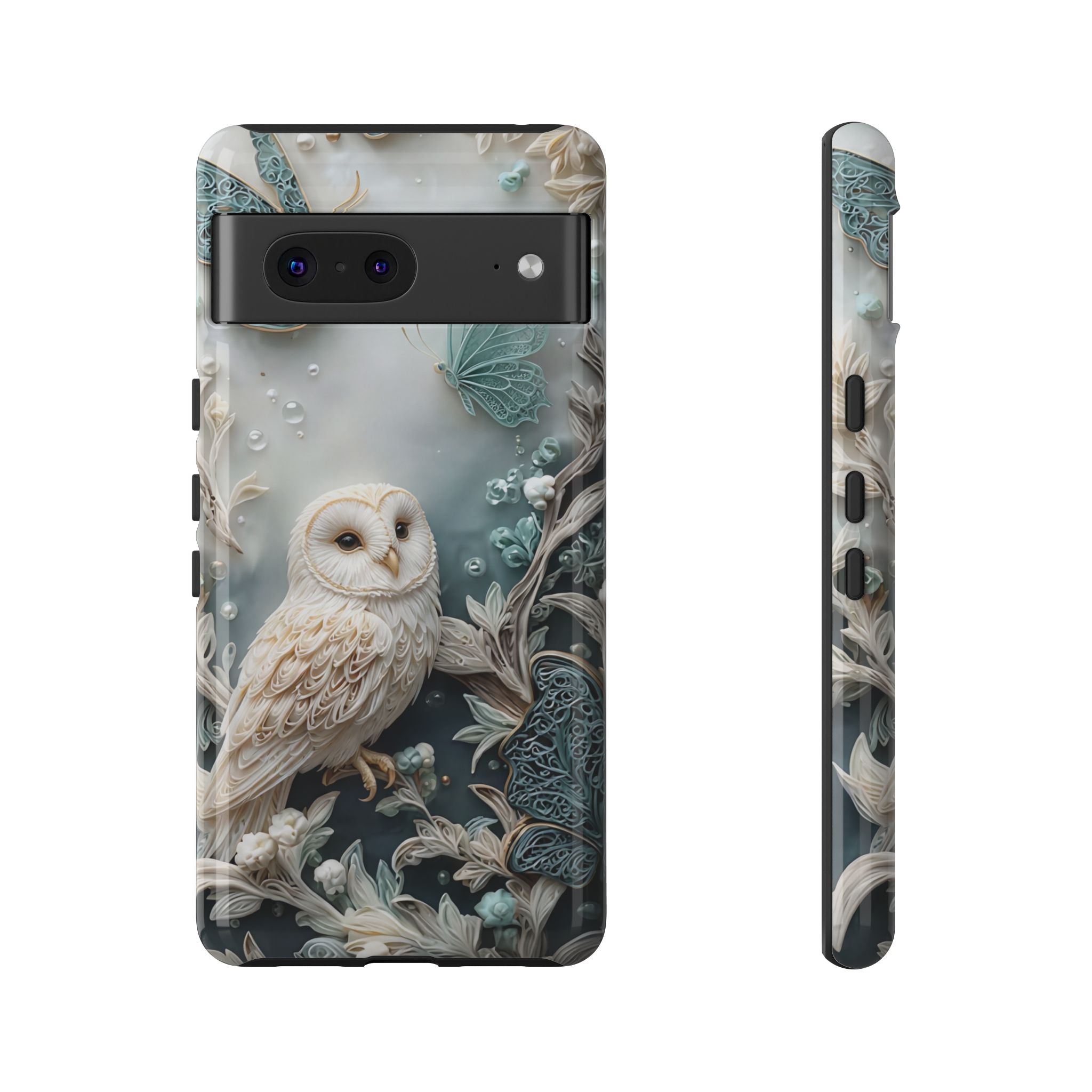 Barn Owl & Butterflies Tough Google Pixel Case
