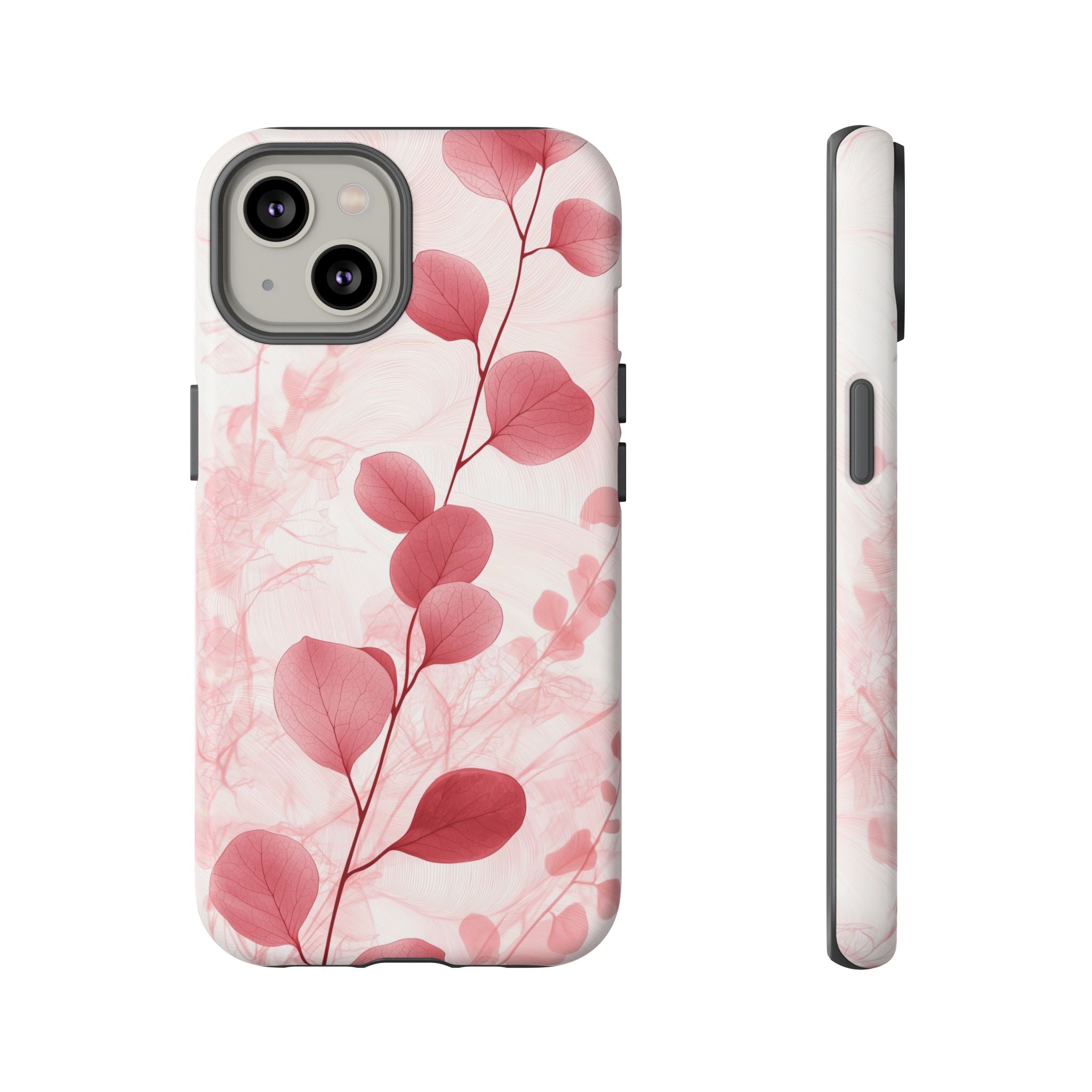 Pink Botanical Floral Eucalyptus iPhone Case