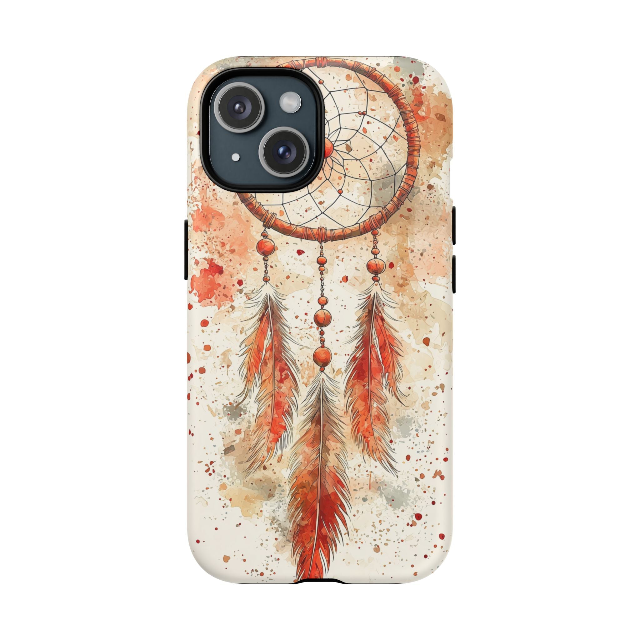 Custodia rigida MagSafe per iPhone Dreamcatcher | Piuma acquerello